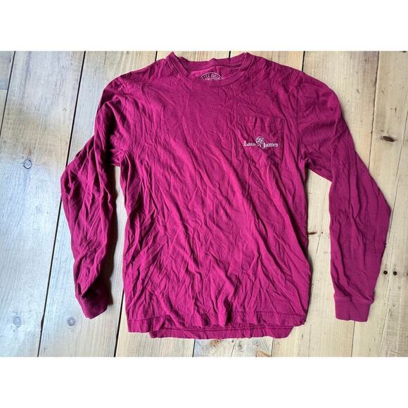 Lauren James Womens Long Sleeve Pocket T Shirt. Dog Water Boat USA. Small - Picture 5 of 8